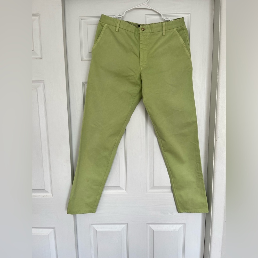 Etro Green Chinos with Straight Leg and Relaxed Fit Euro Size 48 US Size 12 - Picture 6 of 17